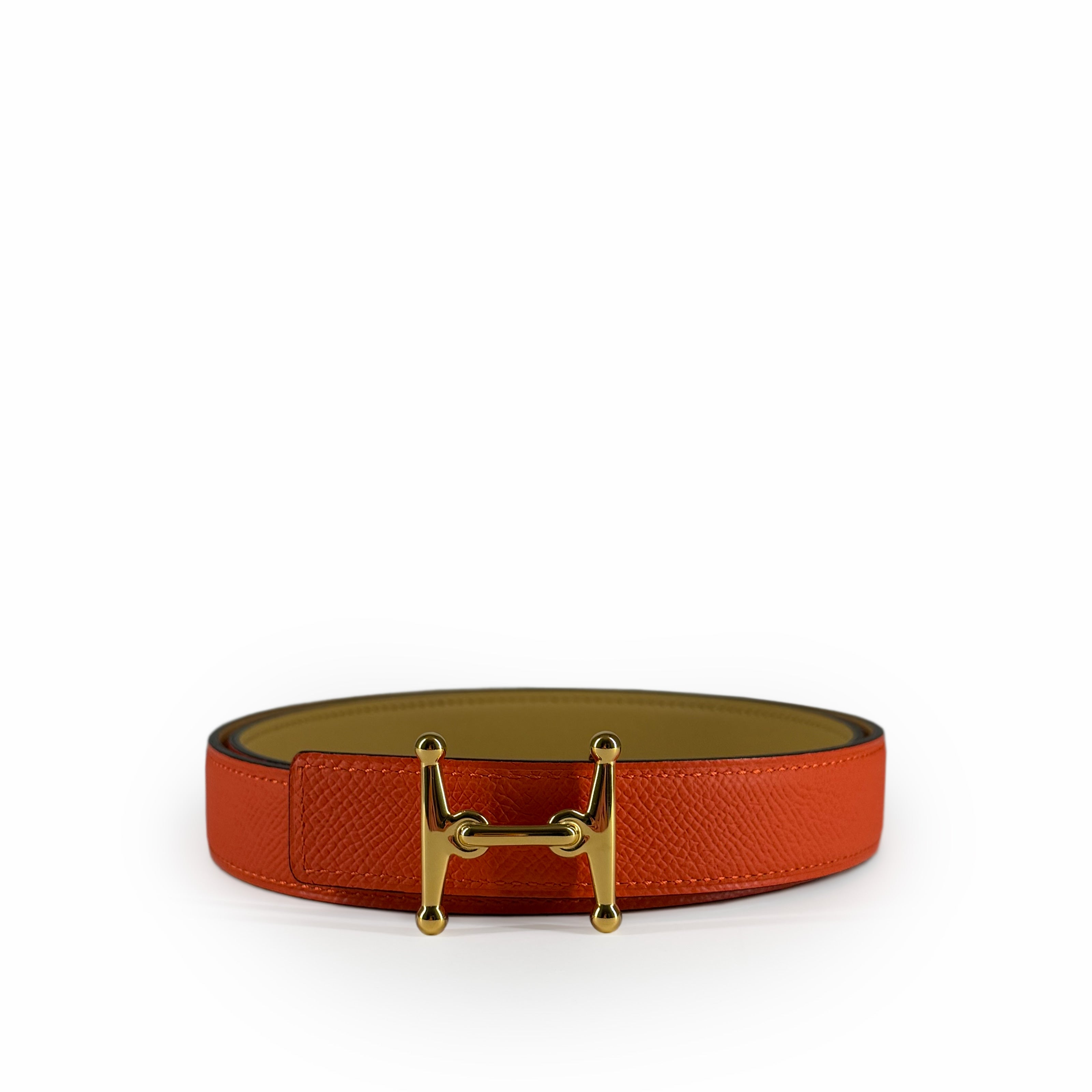 Hermès Mors H Belt buckle & Reversible Leather Strap 24 mm