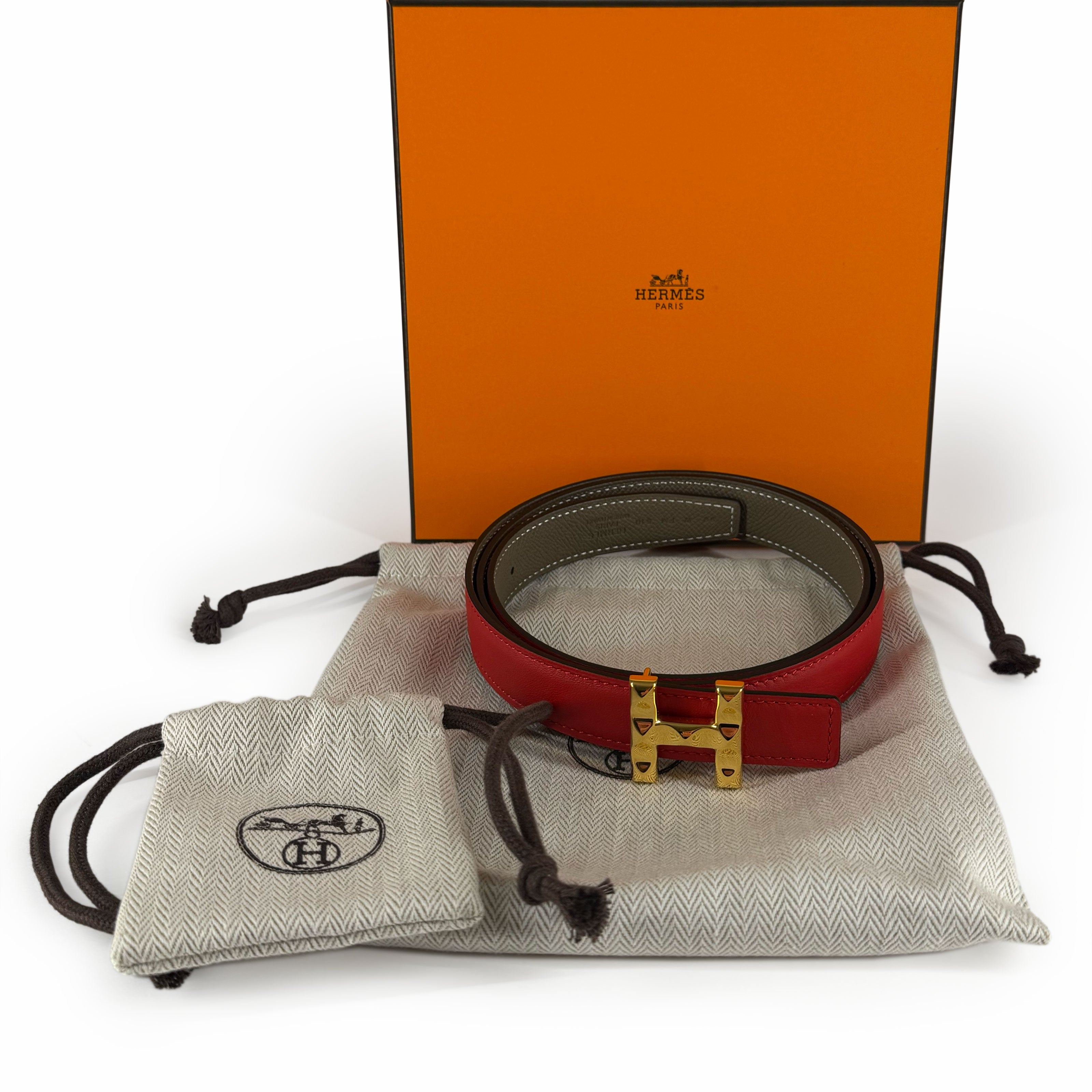 Hermès Infini Belt Buckle & Reversible Leather Strap 24 mm