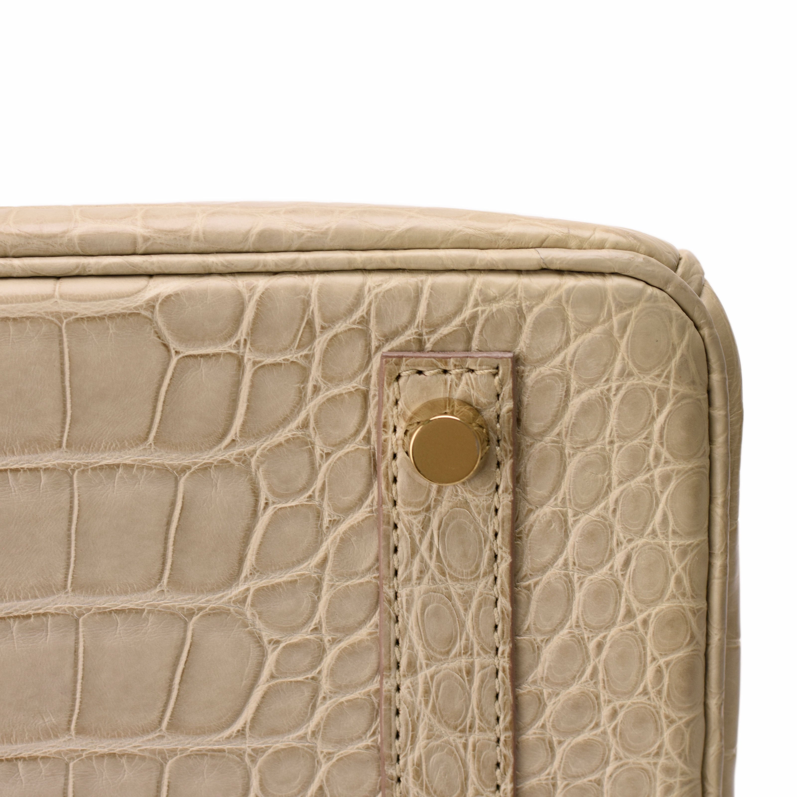 Hermès Birkin 30 Beton Matte Alligator GHW