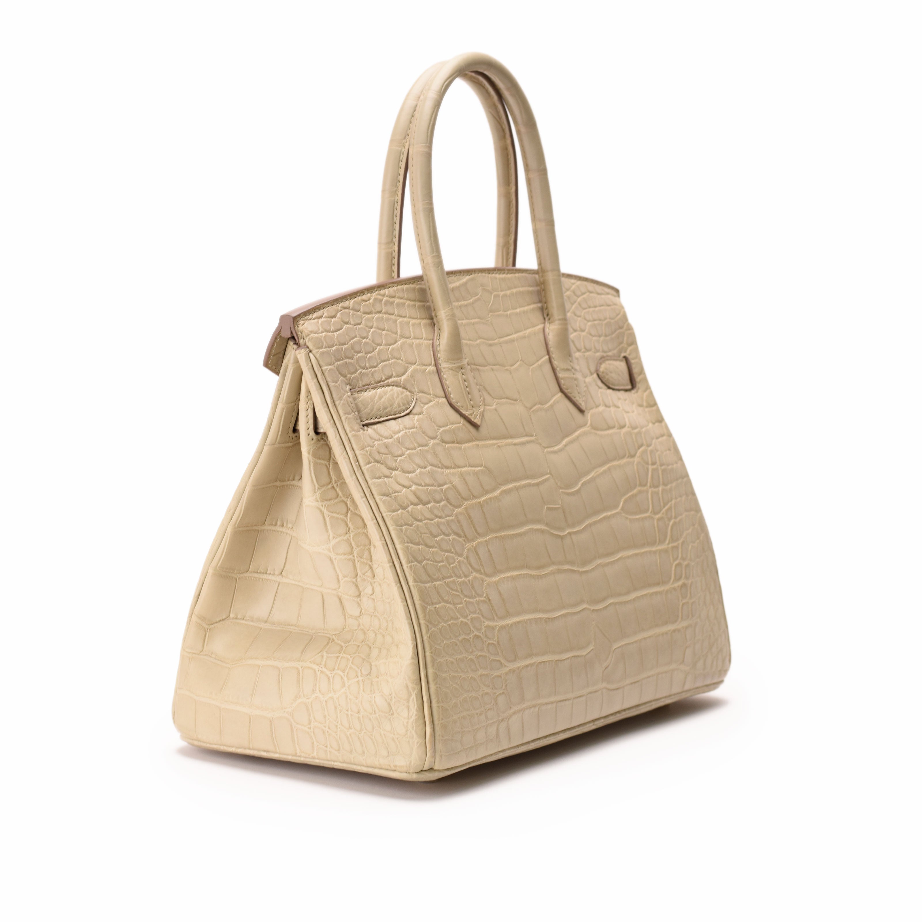 Hermès Birkin 30 Beton Matte Alligator GHW
