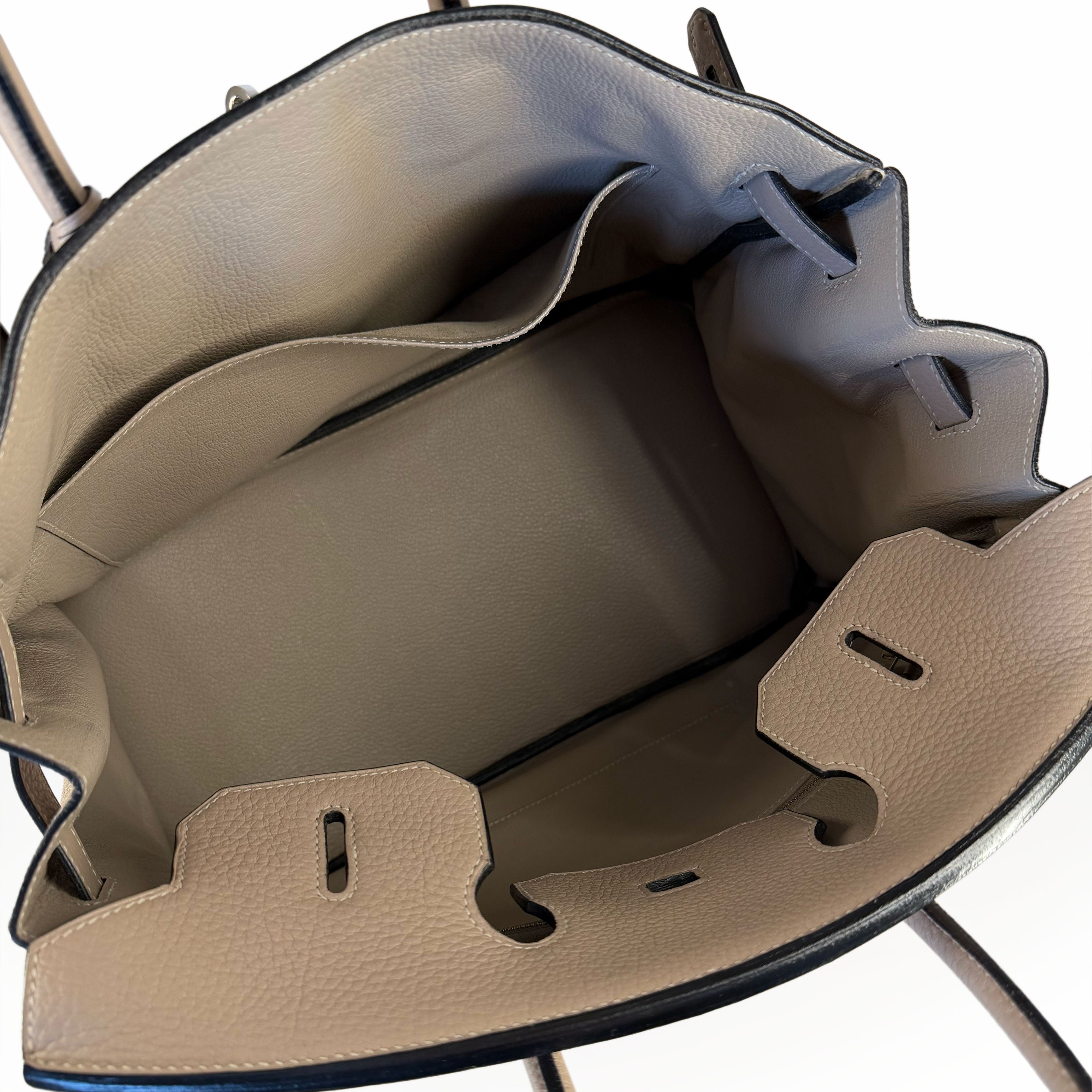 Hermès Birkin 35 Clemence Dove Grey PHW