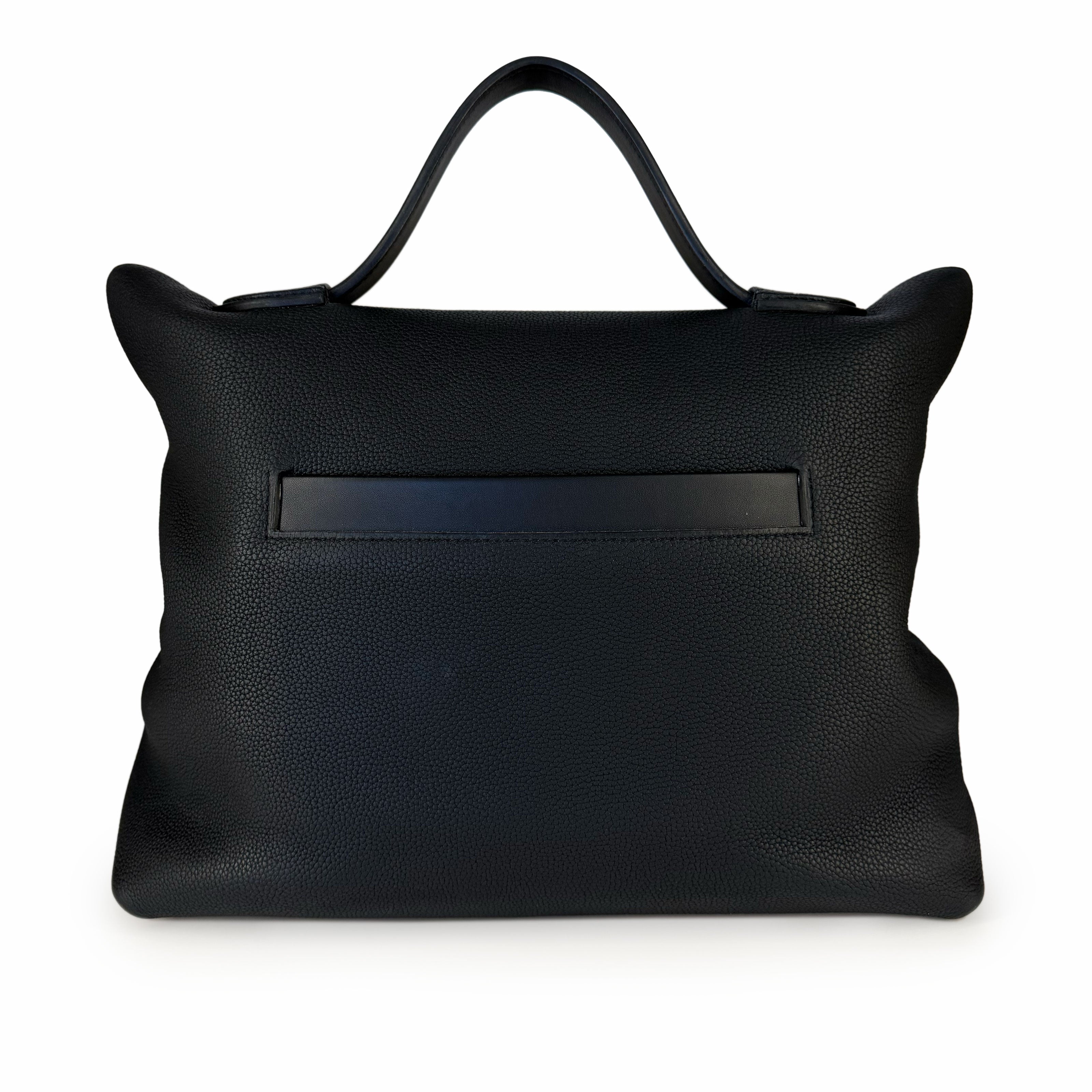 Hermès 24/24 35 Black Clemence PHW