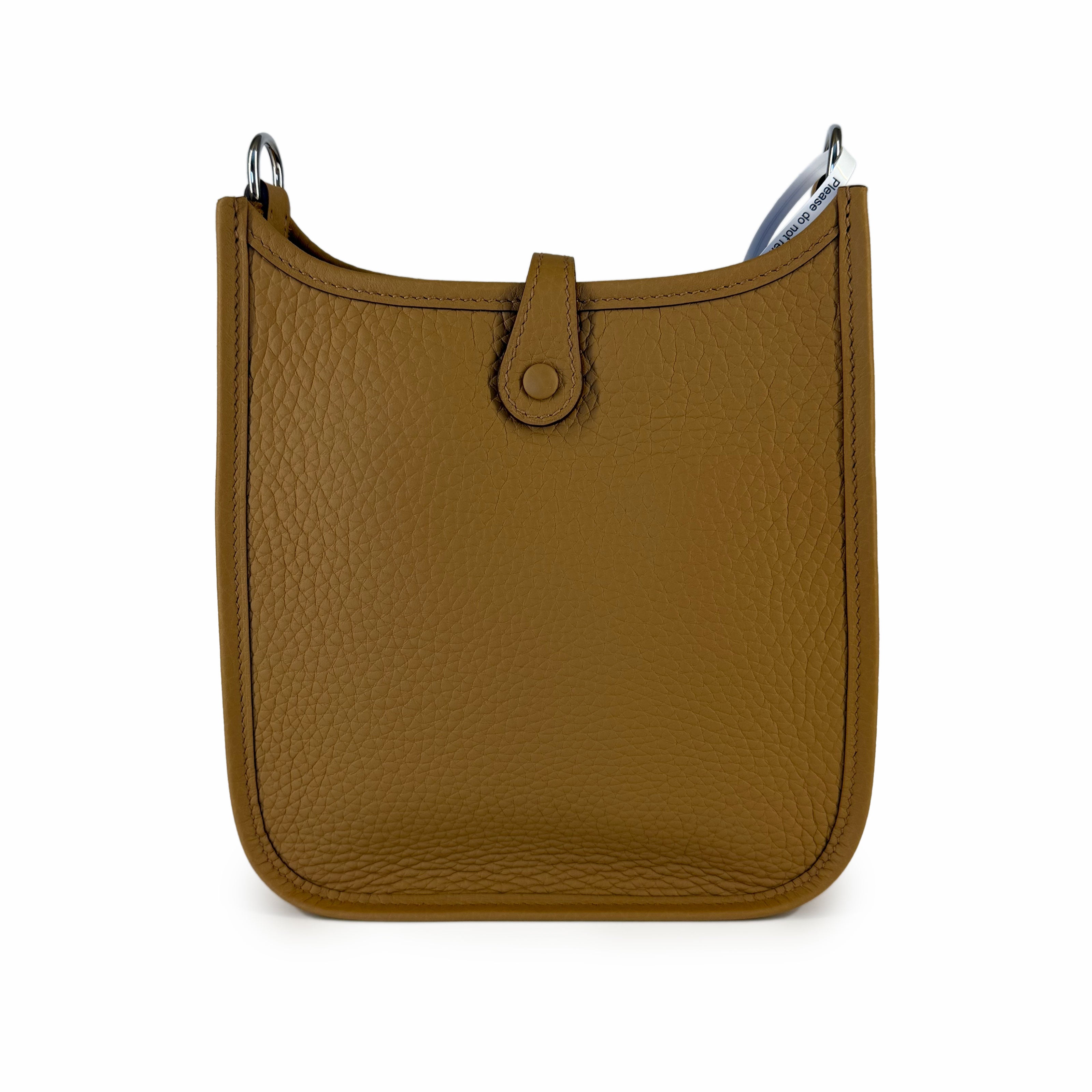 Hermès Mini Evelyne Biscuit Clemence PHW