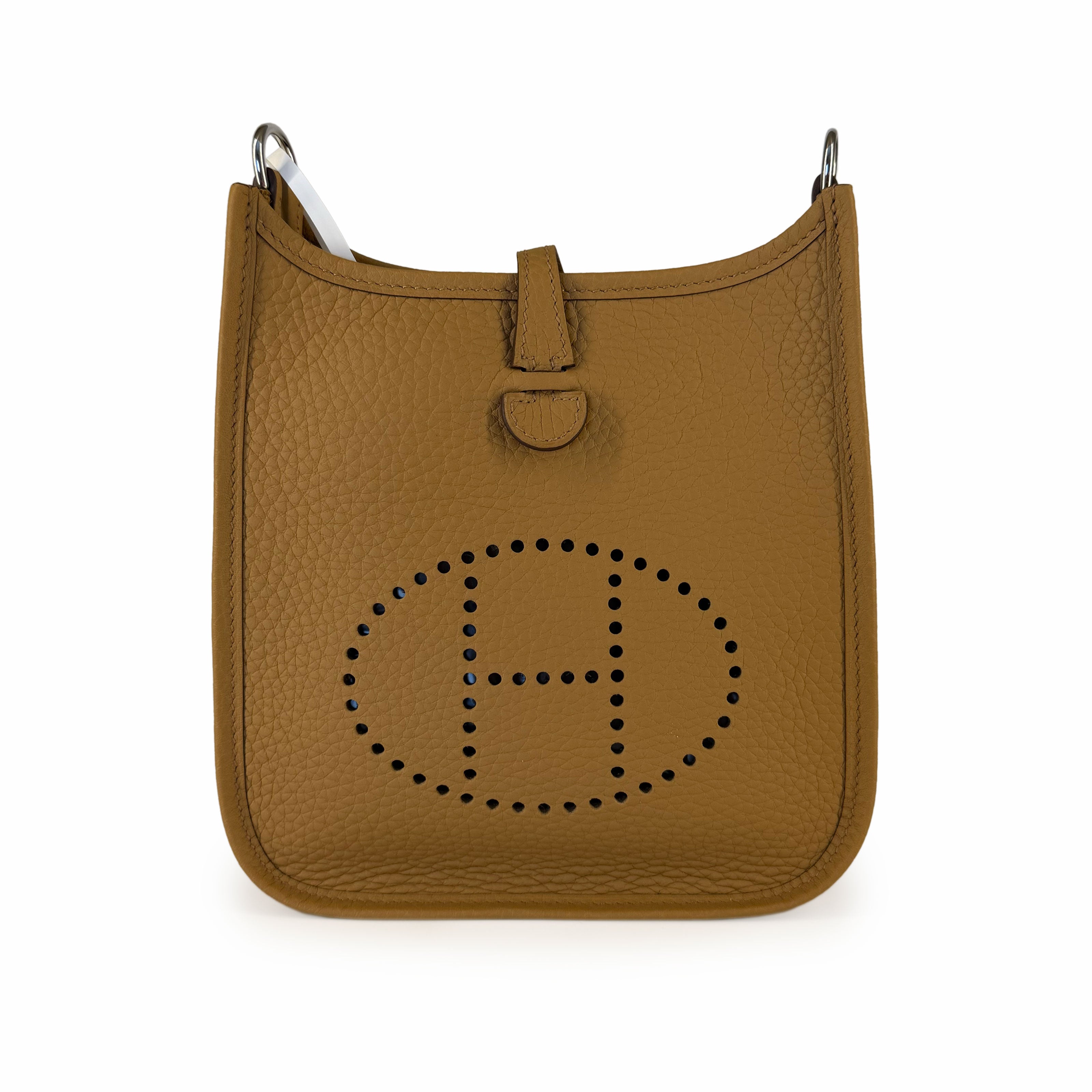 Hermès Mini Evelyne Biscuit Clemence PHW