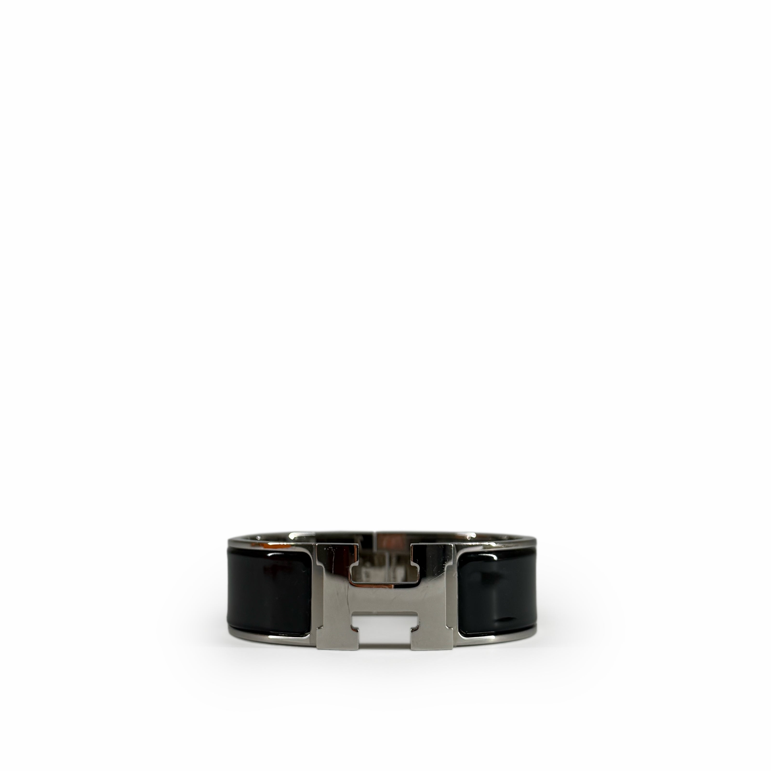Hermès Clic Clac H Bracelet Black