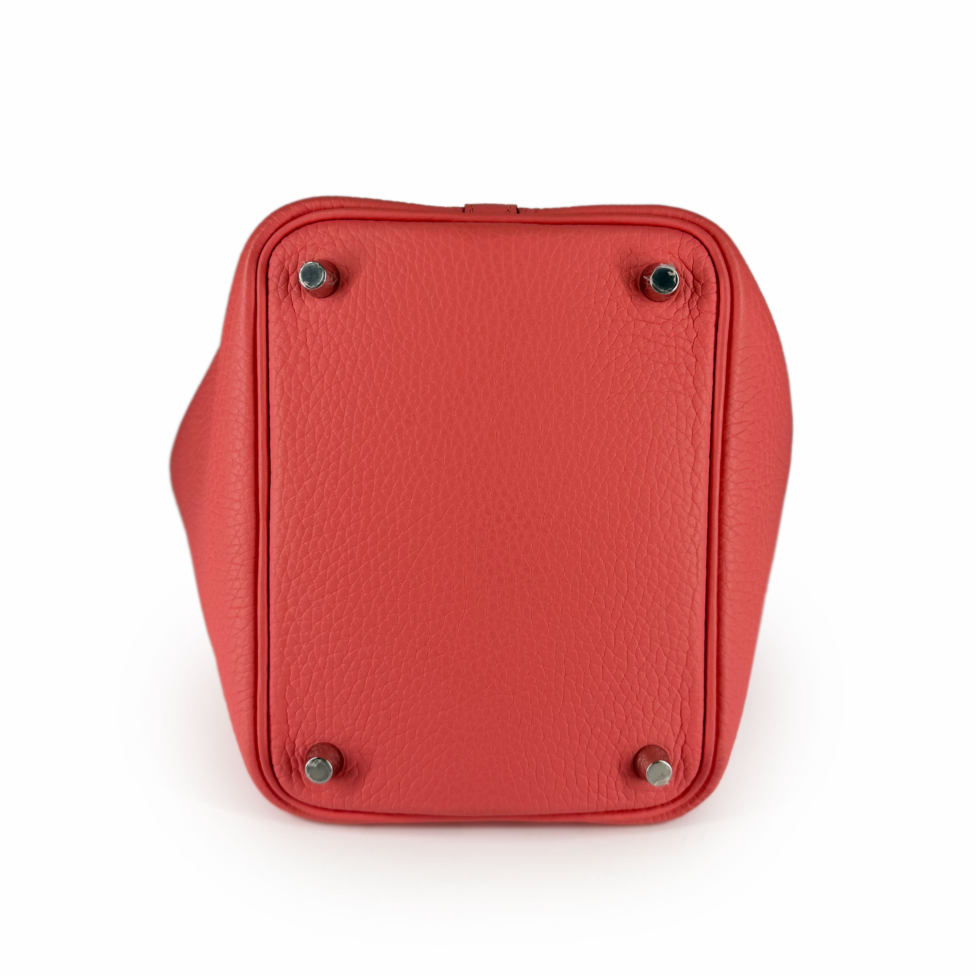 Hermès Picotin 18 Rose Azalee Clemence PHW