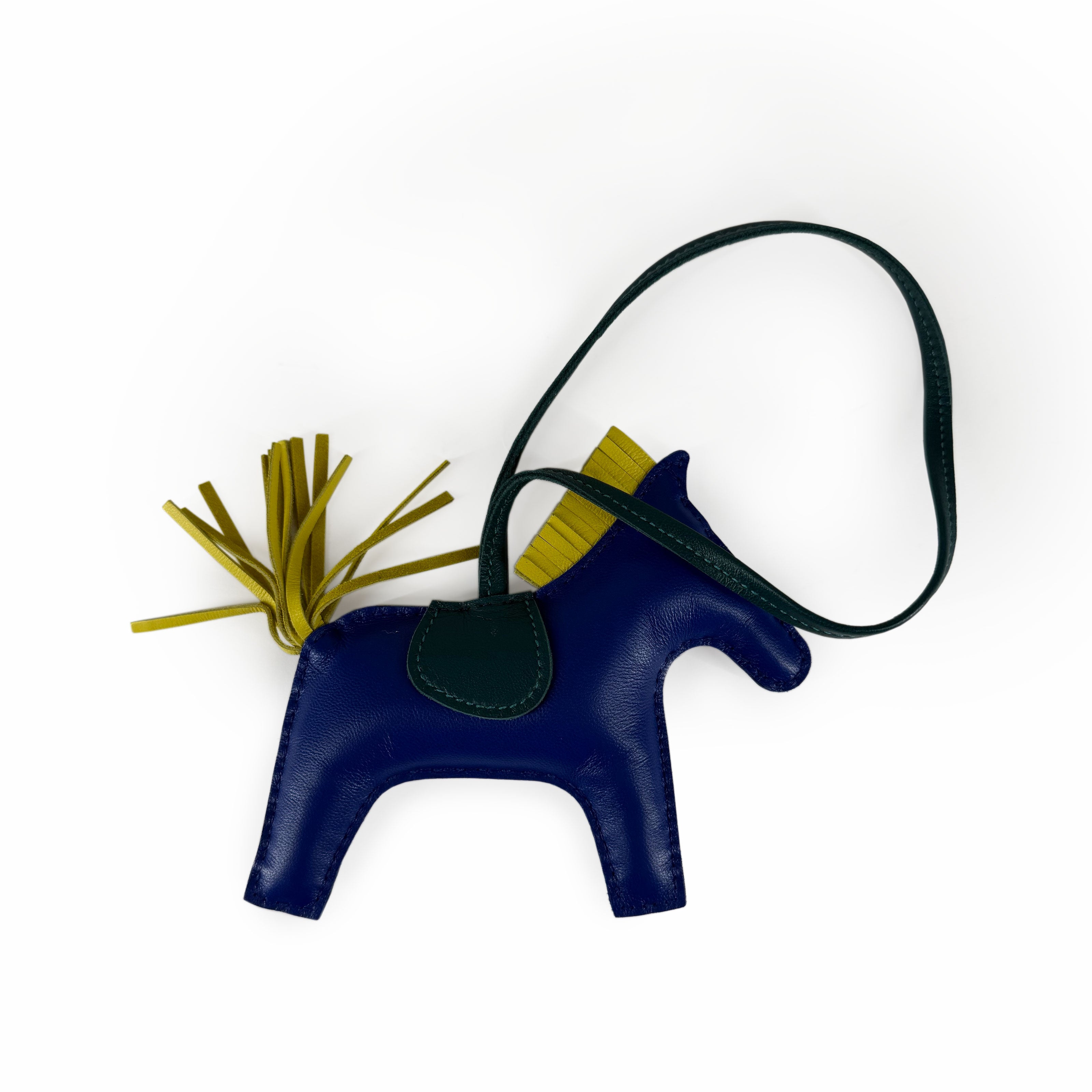 Hermès Rodeo MM Charm Blue