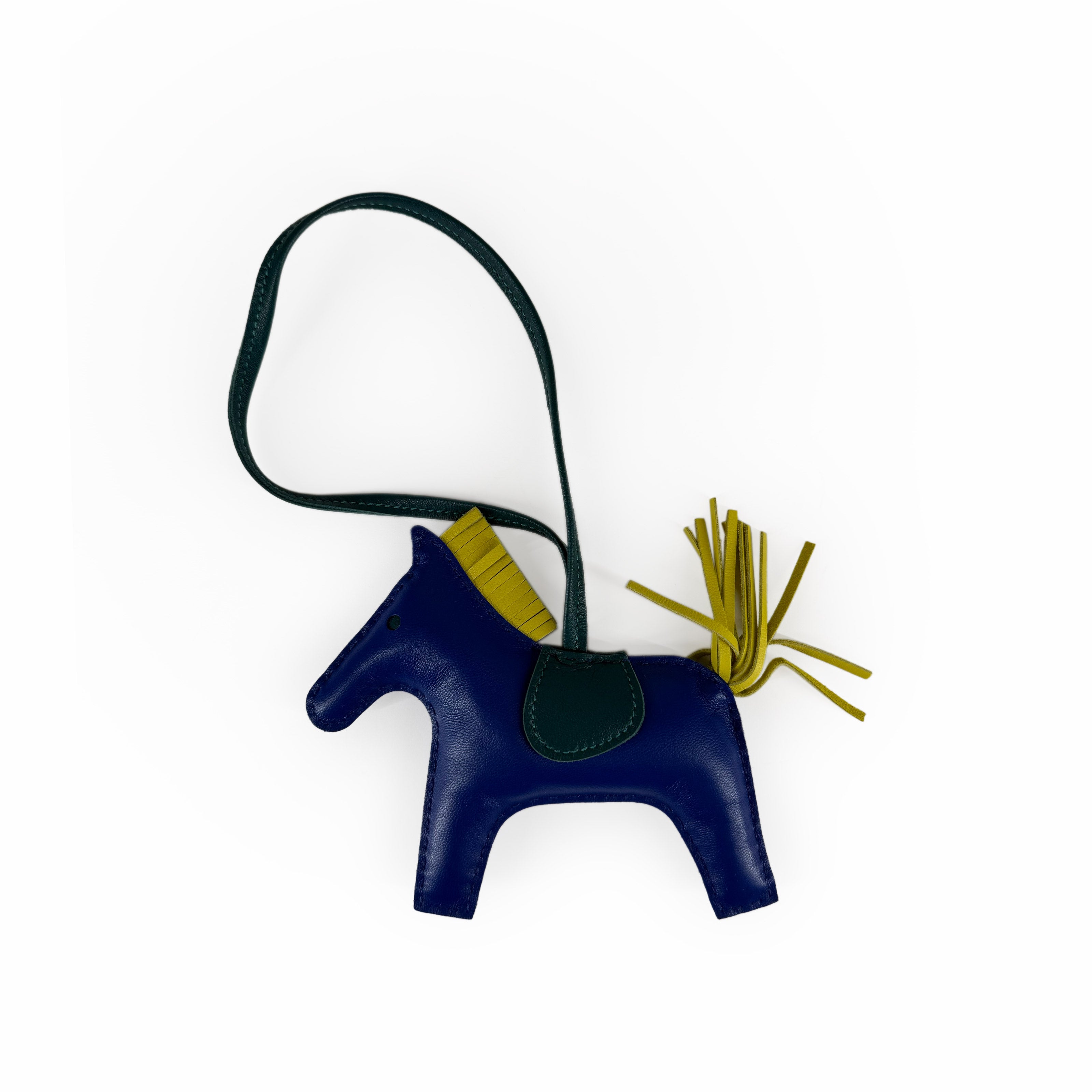 Hermès Rodeo MM Charm Blue