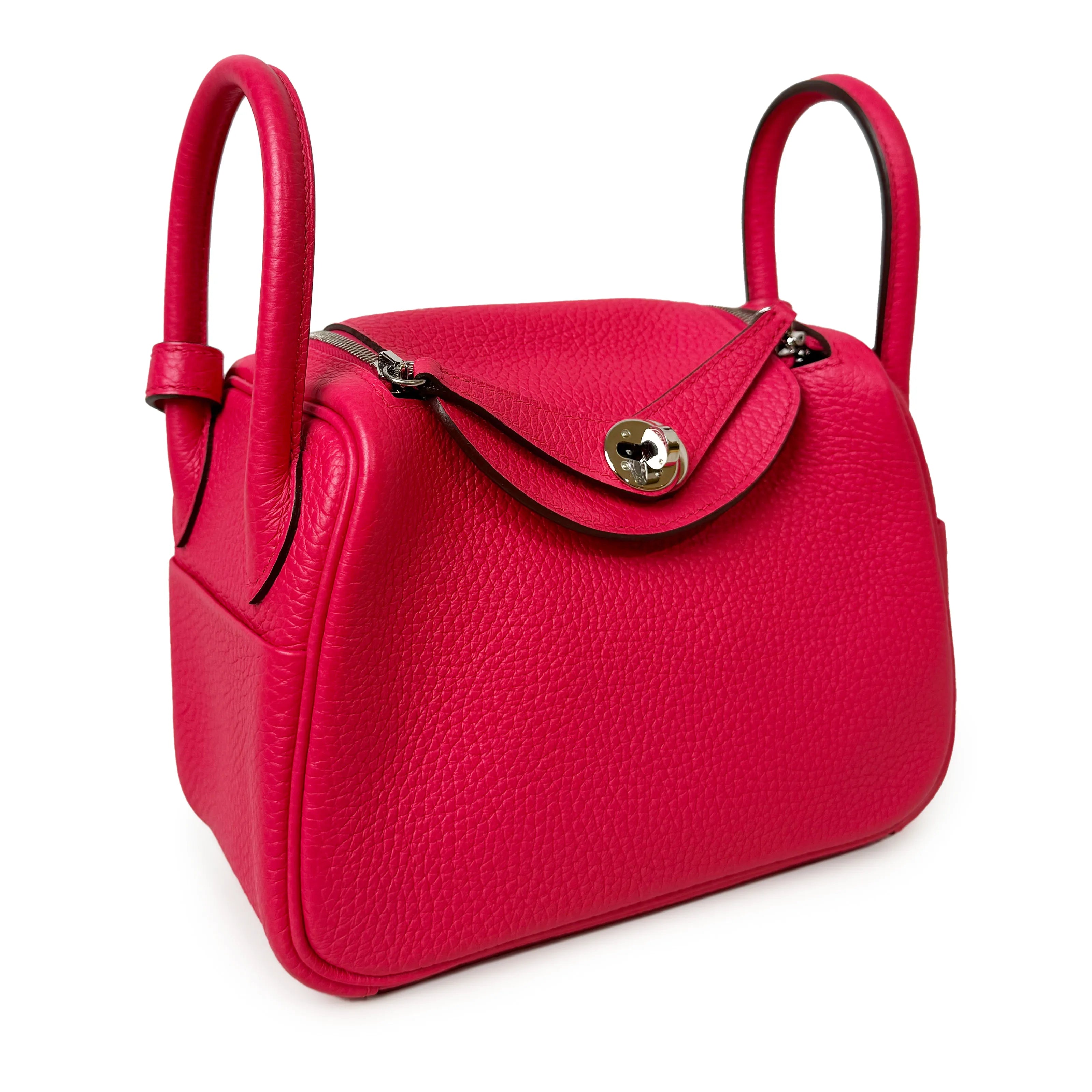 Hermès Mini Lindy Framboise PHW