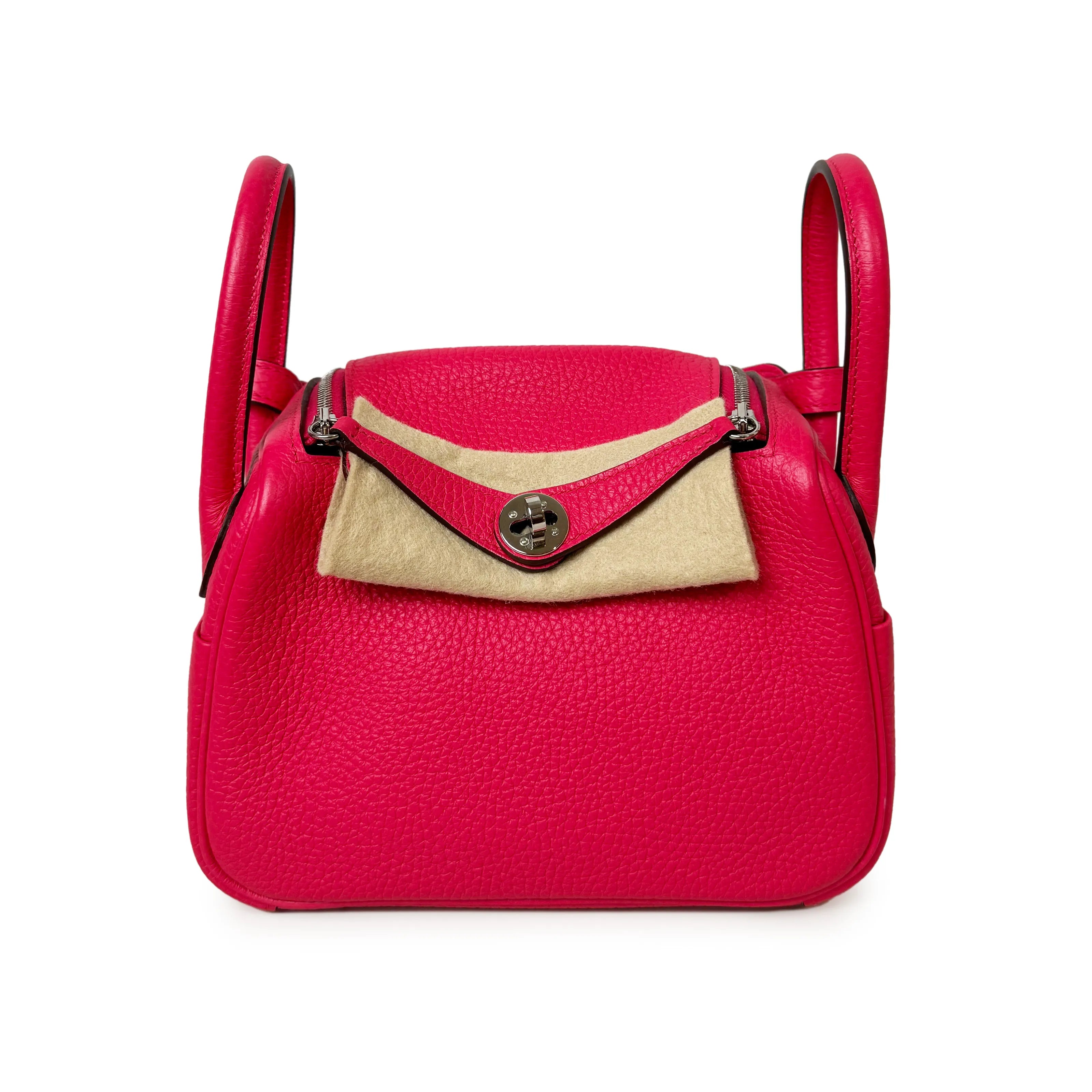 Hermès Mini Lindy Framboise PHW