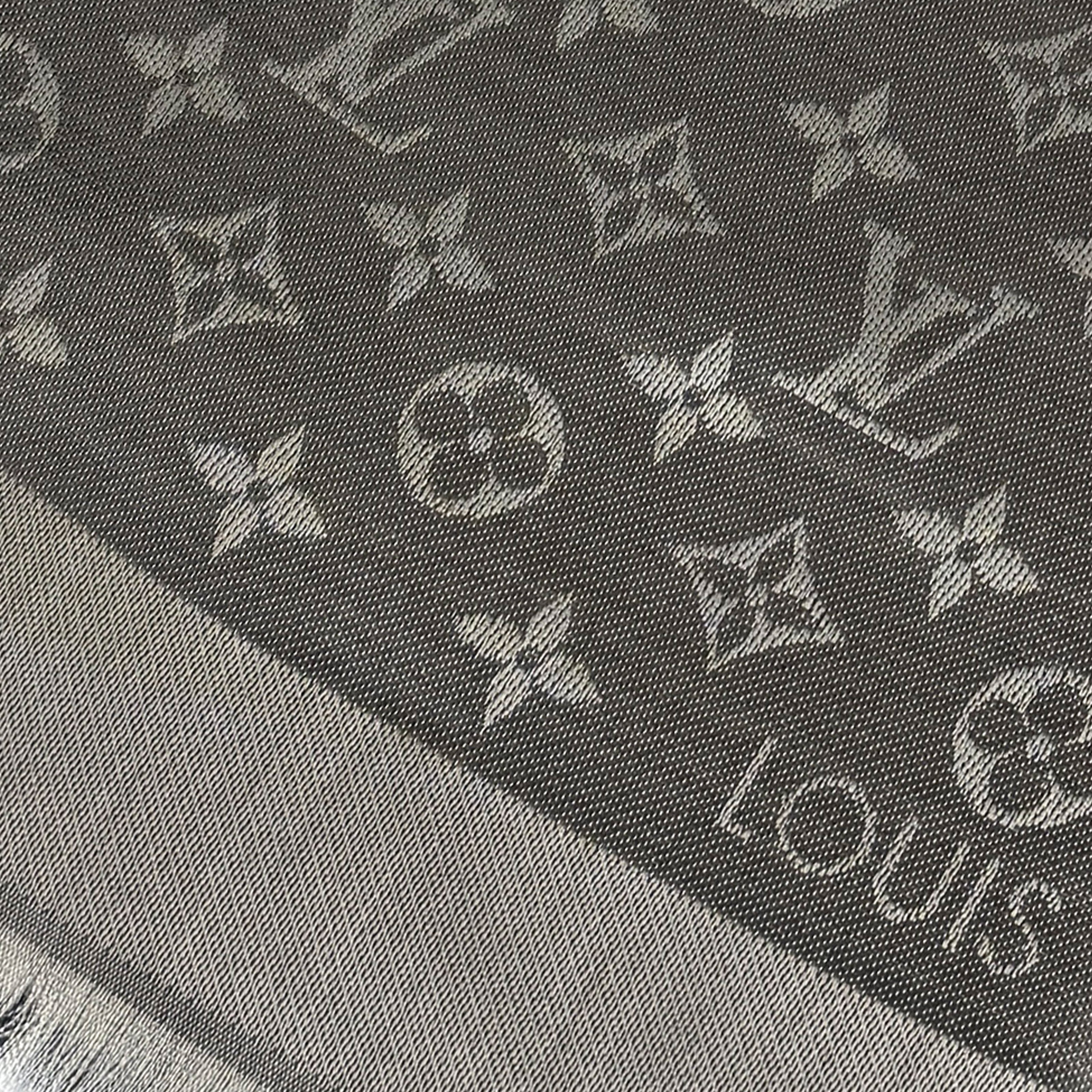 Louis Vuitton Monogram Denim Shawl Pearl Gray
