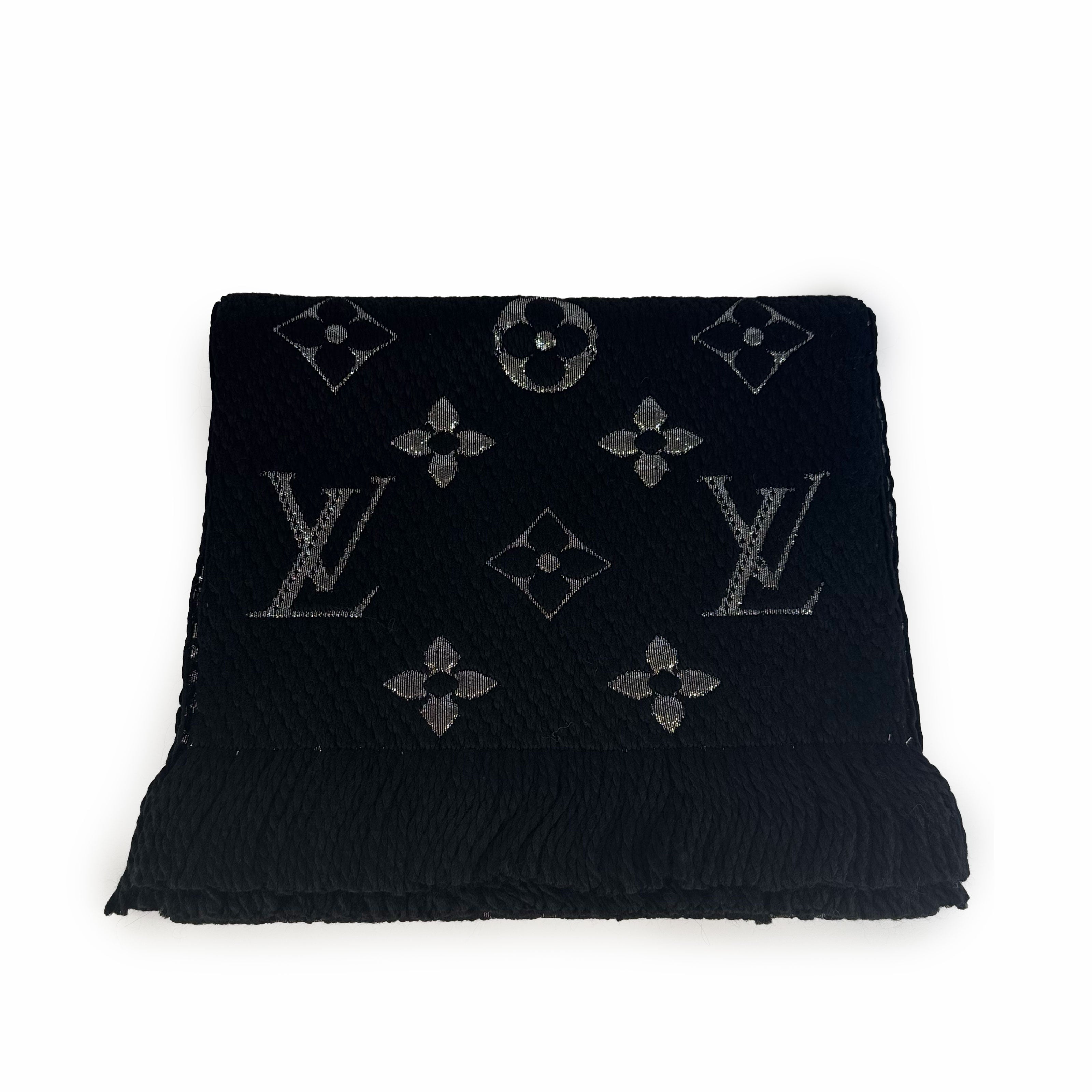 Louis Vuitton Logomania Scarf Black