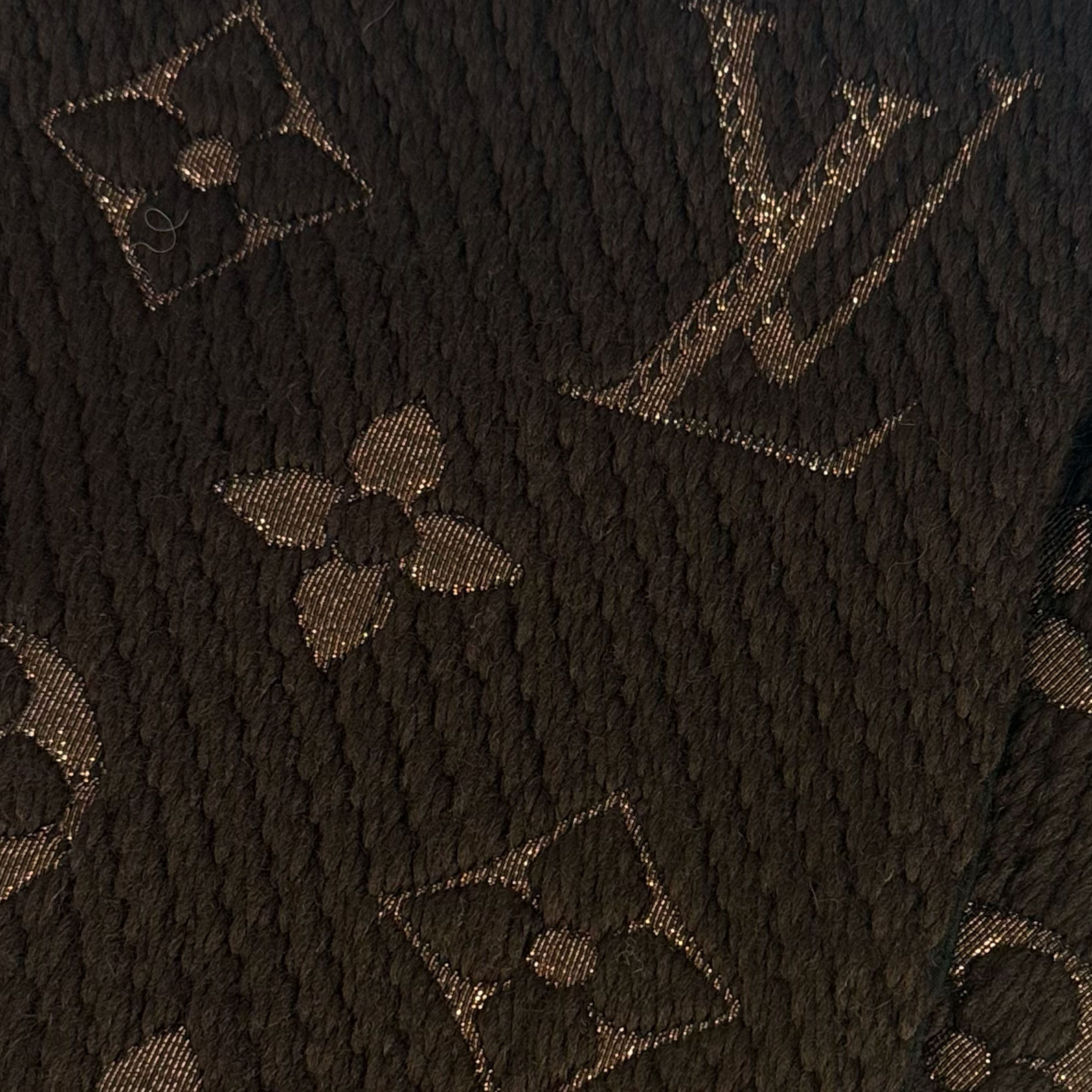 Louis Vuitton Logomania Scarf Brown