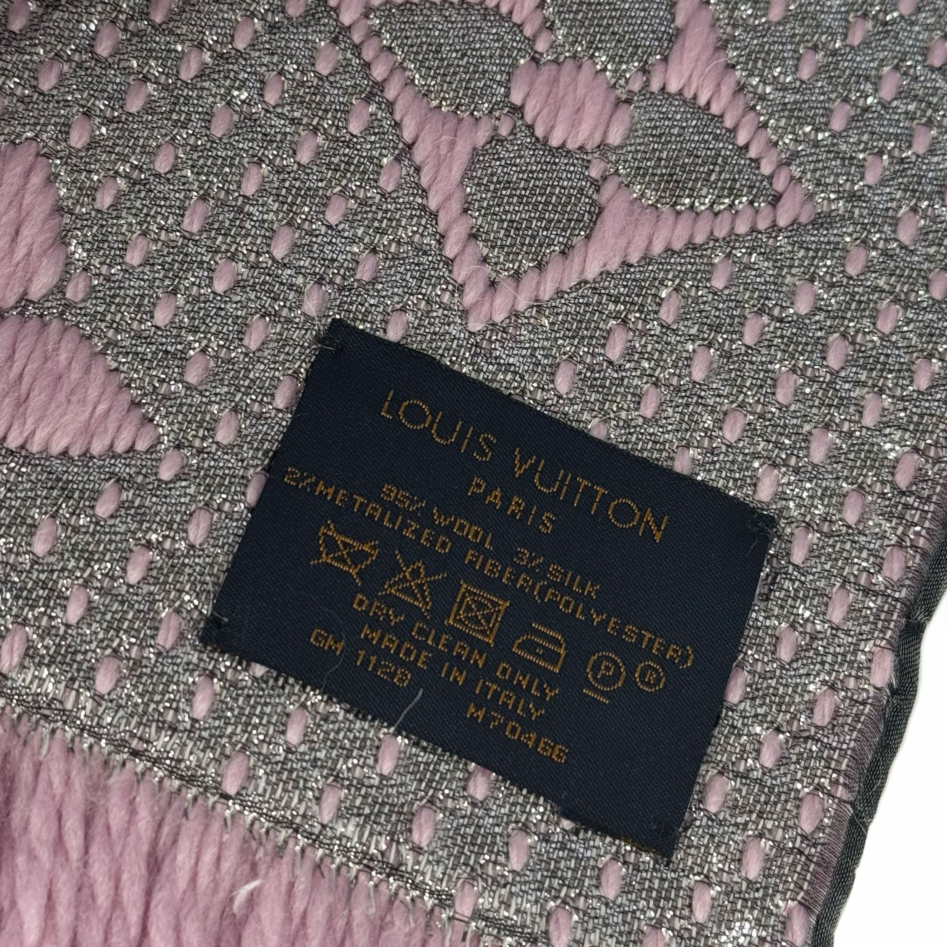 Louis Vuitton Logomania Scarf Pink