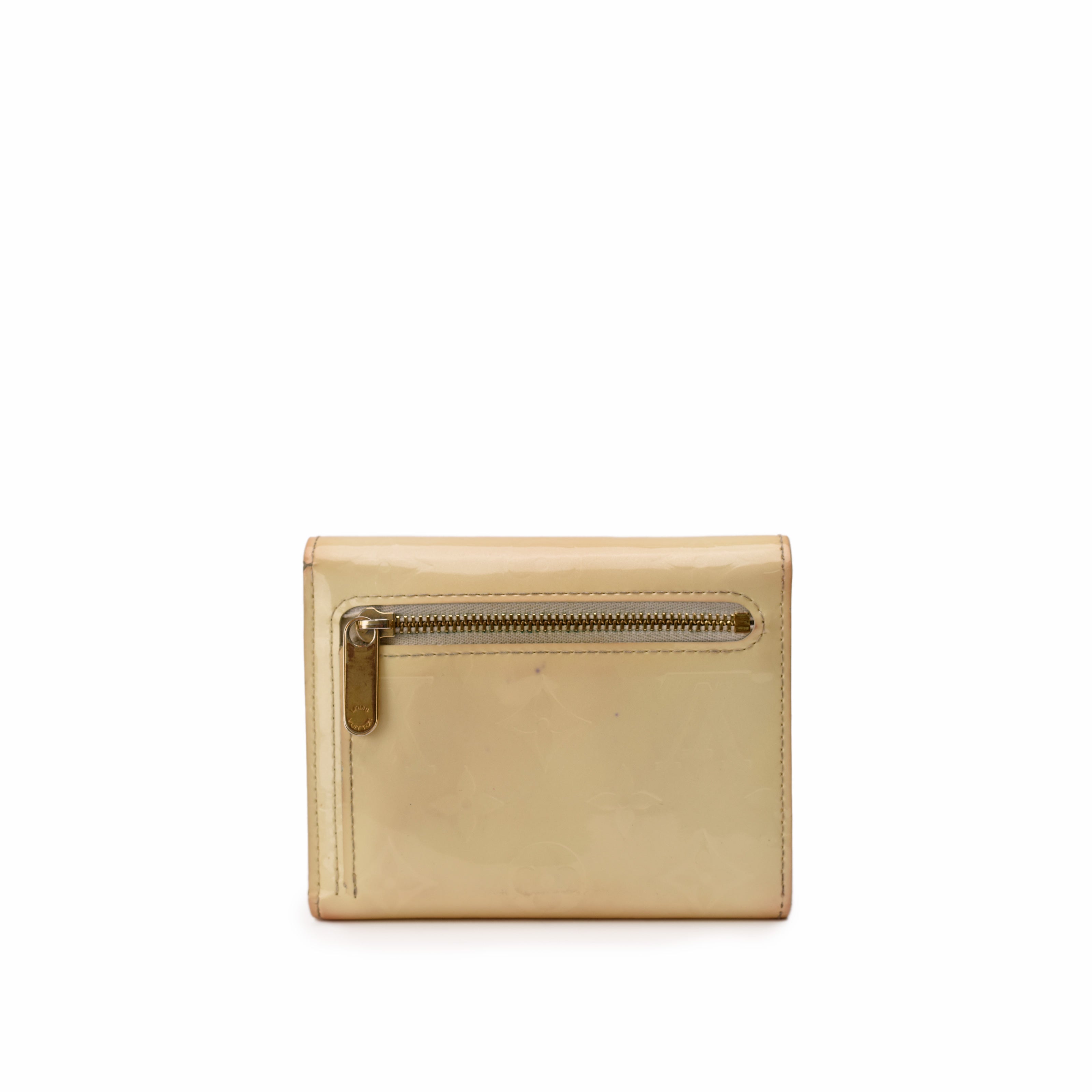 Louis Vuitton Koala Trifold Monogram Vernis Perle Wallet