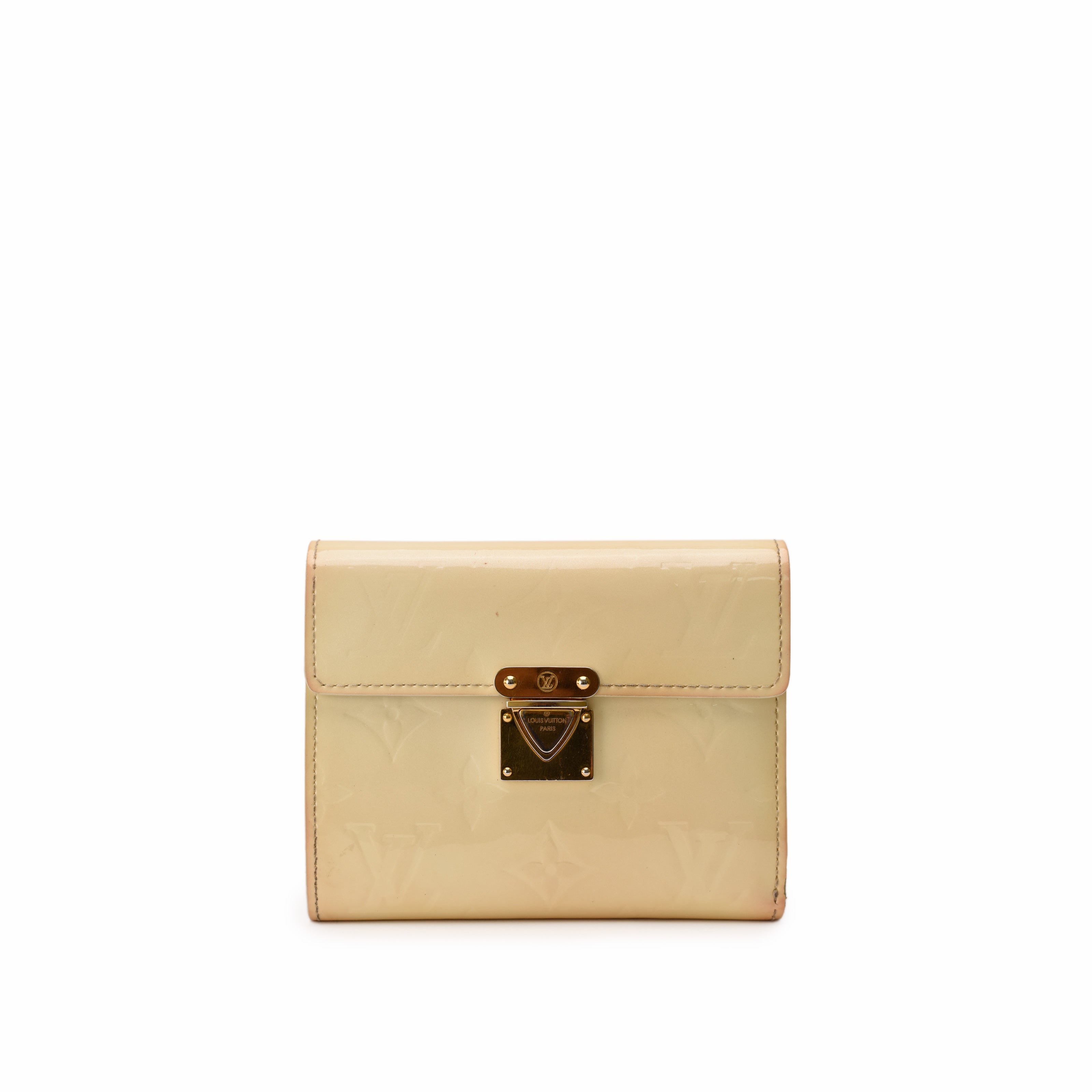 Louis Vuitton Koala Trifold Monogram Vernis Perle Wallet