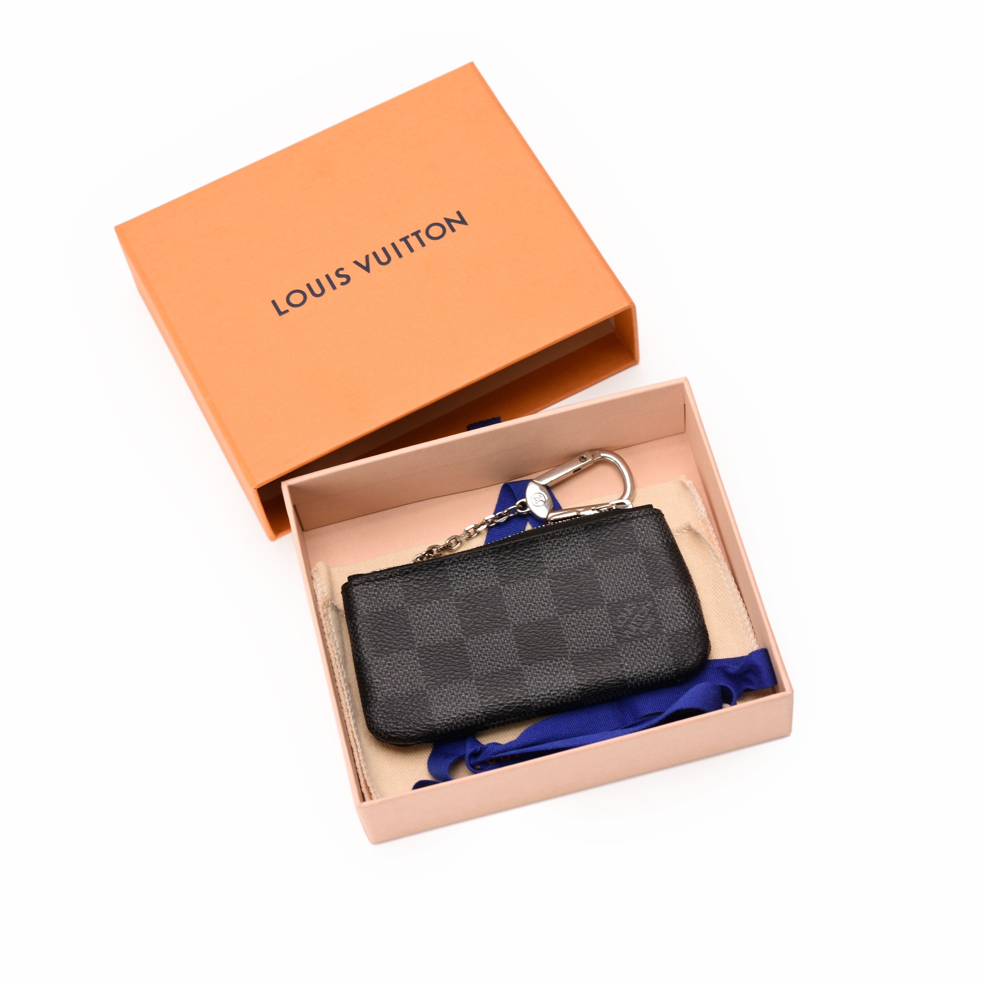 Louis Vuitton Key Pouch Damier Graphite
