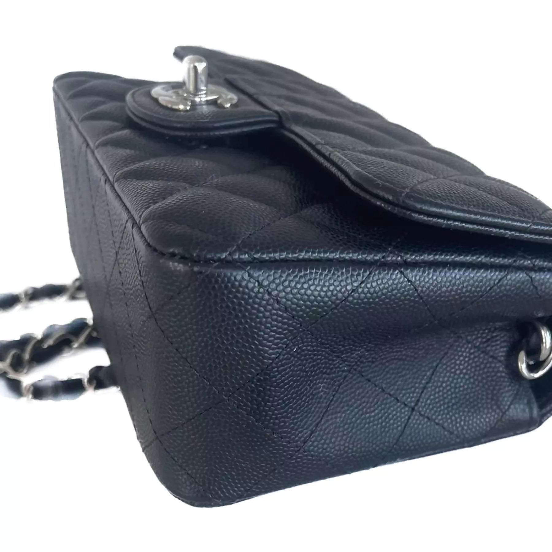 Chanel-Timeless-Rectangular-Caviar-SHW-Left-Side