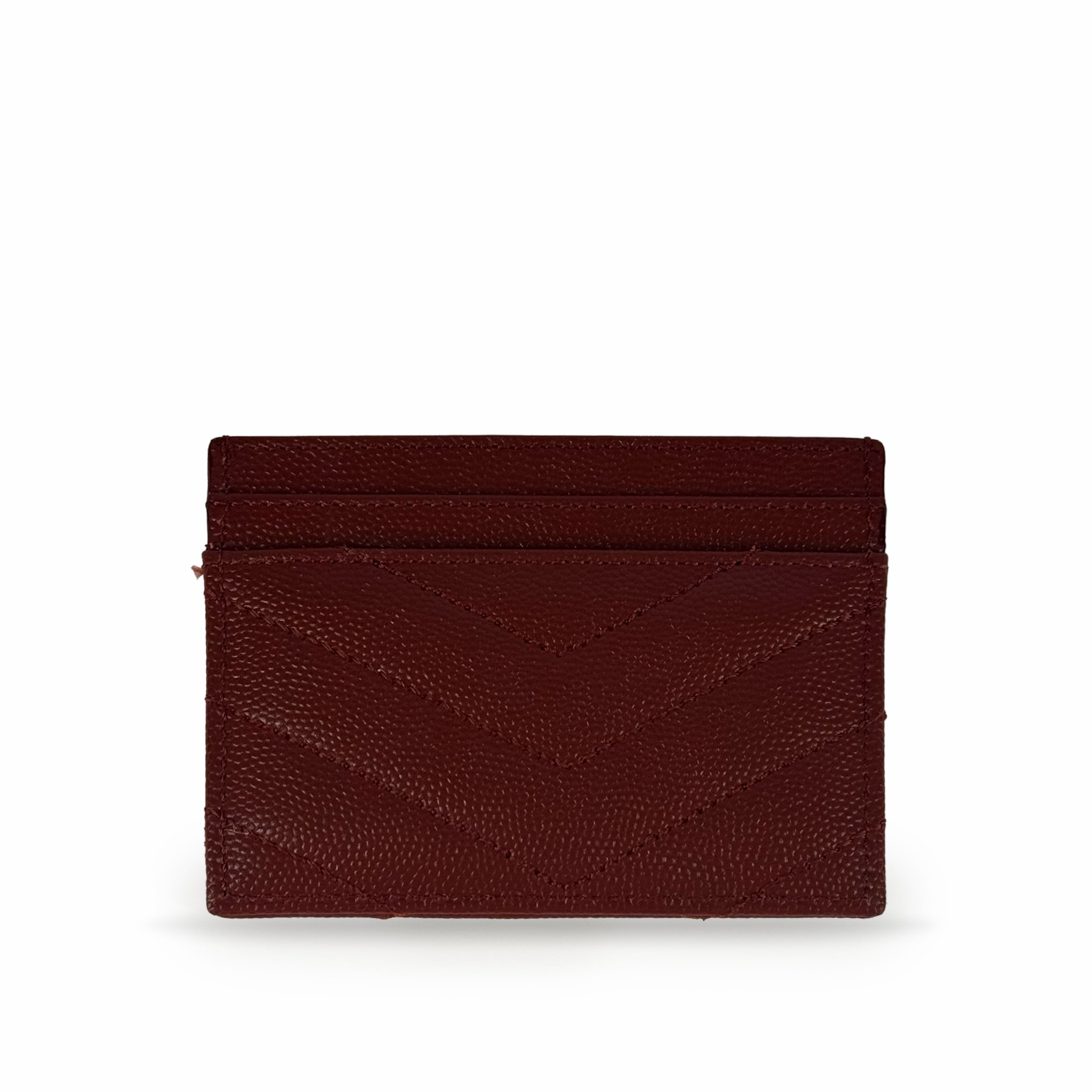Saint Laurent Card Holder Burgundy